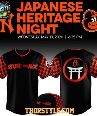 Baltimore Orioles 2026 Japanese Heritage Night Baseball Jersey Dark