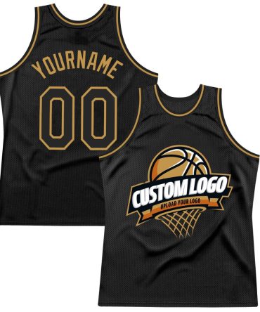 Custom Black Old Gold Throwback Basketball Jersey, Gift For Basketball Fans