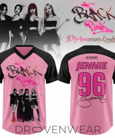 Blackpink - 10Th Anniversary & Comeback 🩷 Football Jersey - Jennie