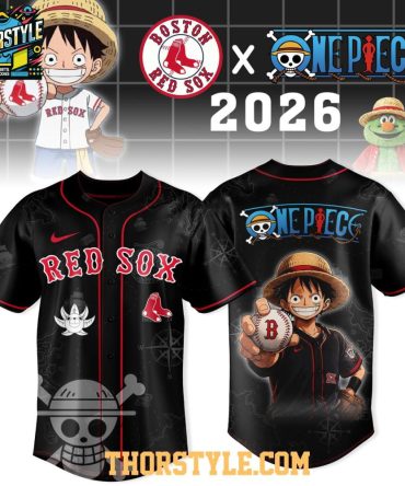 Boston Red Sox One Piece X Mlb Game 2026 Day And Night Version Jersey