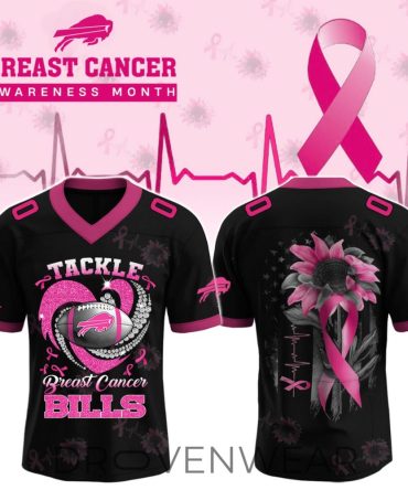 Buffalo Bills X Breast Cancer Awareness Month Special Edition - V-Neck Short Sleeve Jersey