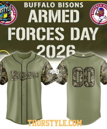 Buffalo Bisons Armed Forces Day 2026 Personalized Baseball Jersey