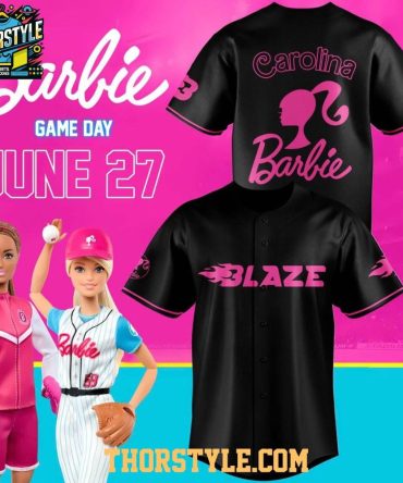 Carolina Blaze X Barbie Night 2026 Personalized Baseball Jersey