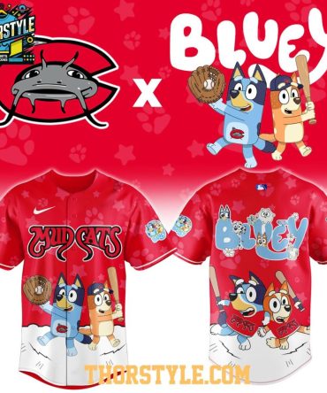 Carolina Mudcats Bluey Night X Minor League Game 2026 Baseball Jersey