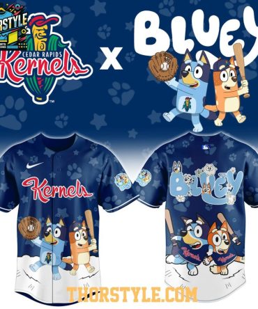 Cedar Rapids Kernels Bluey Night 2026 Milb Game Baseball Jersey