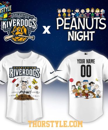 Charleston Riverdogs Peanuts Night 2026 Personalized Minor Baseball Jersey