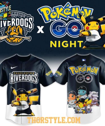 Charleston Riverdogs Pokemon Go Night 2026 Tourament Baseball Jersey