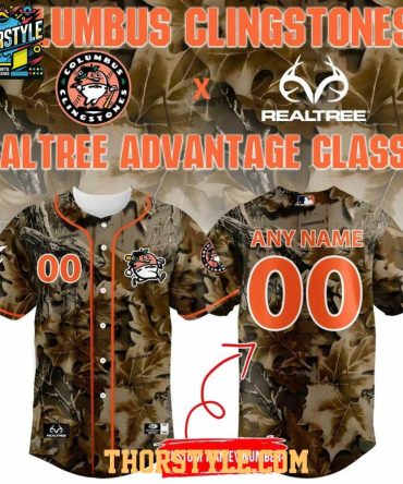 Columbus Clingstones Realtree Advantage Classic 2026 Night Personalized Baseball Jesrey