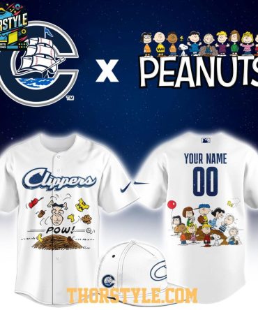Columbus Clippers Peanuts Night Milb 2026 Personalized Baseball Jersey