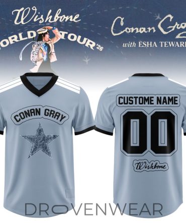 Conan Gray: Wishbone World Tour 2026 Customize Football Jersey