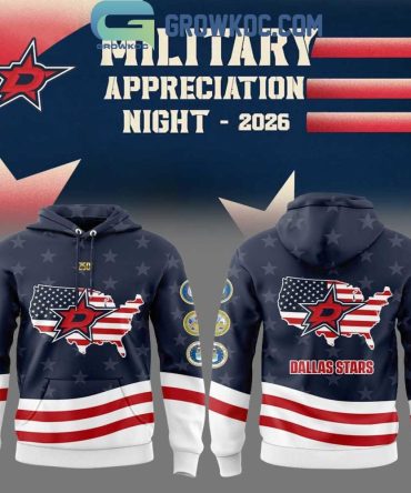 Dallas Stars Military Appreciation 2026 Hoodie T-Shirt