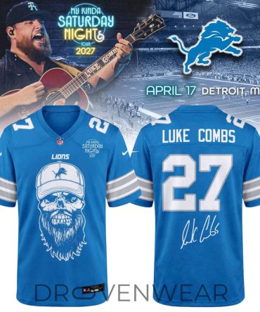 Detroit Lions X Luke Combs My Kinda Saturday Night Tour 2027 Jersey