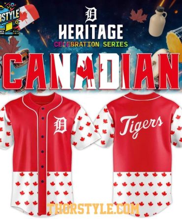 Detroit Tigers Canadian Heritage 2026 Day Personalized Baseball Jersey