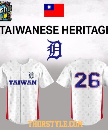 Detroit Tigers Taiwanese Heritage 2026 Night Personalized Baseball Jersey