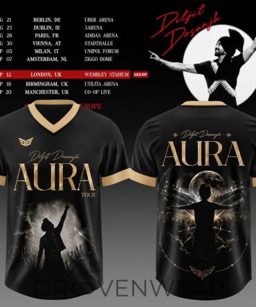 Diljit Dosanjh'S Aura World Tour 2026 Edition Football Jersey