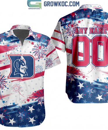 Duke Blue Devils Independence Day 4Th Of July Hawaiian Shirt