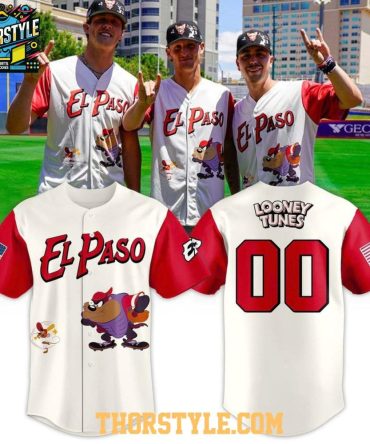 El Paso Chihuahuas 2026 Looney Tunes Personalized Baseball Jersey