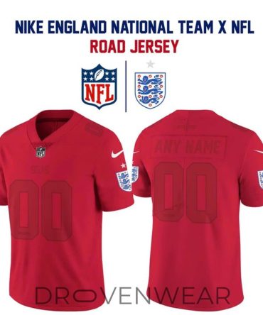 England Football Federation X Nfl Limited Road Jersey
