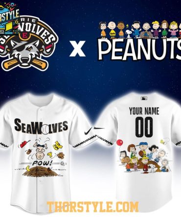 Erie Seawolves Peanuts X Milb 2026 Night White Baseball Jersey