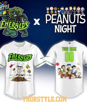 Eugene Emeralds Peanuts Night 2026 Minor League Personalized Jersey