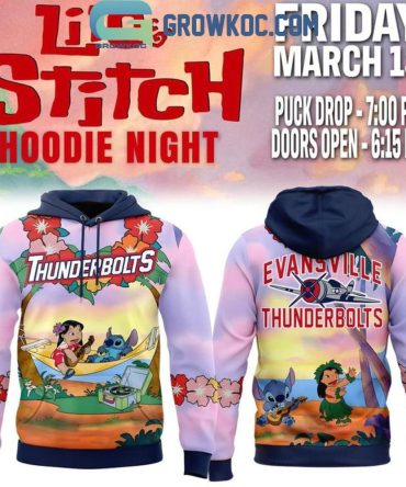 Evansville Thunderbolts Lilo & Stitch 2026 Hoodie