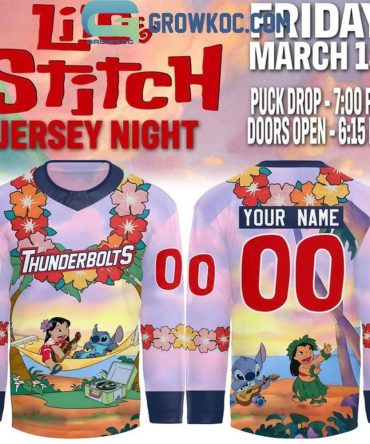 Evansville Thunderbolts Lilo & Stitch 2026 Jersey