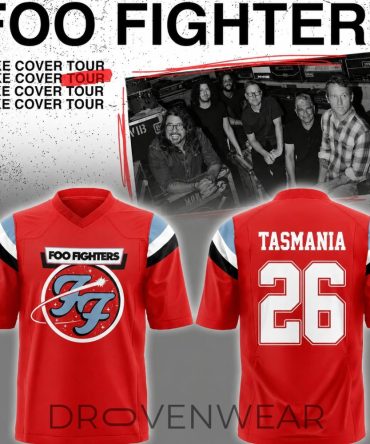 Foo Fighters Take Cover Tour 2026 Personalized Football Jersey
