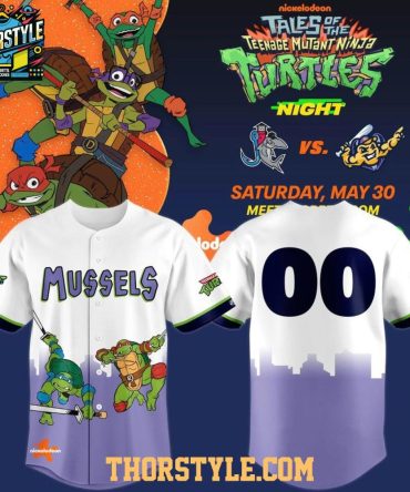 Fort Myers Mighty Mussels Mutant Teenage Ninja Turtles 2026 Baseball Jersey