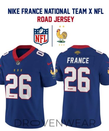 France National Team Nfl Style Road Jersey Collection By Nike