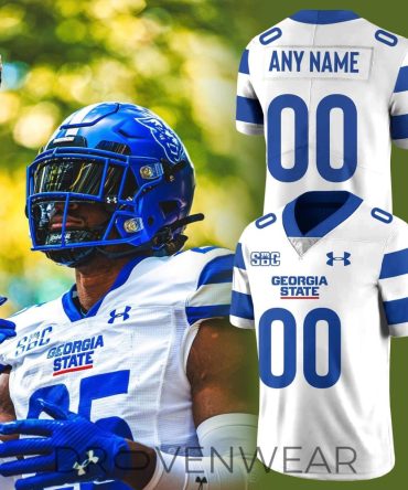 Georgia State Panthers White Custom Name Football Jersey 2026