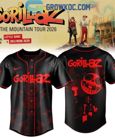 Gorillaz The Mountain Tour North America 2026 Jersey