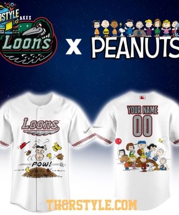 Great Lakes Loons Peanuts Night 2026 Minor League Personalized Jersey