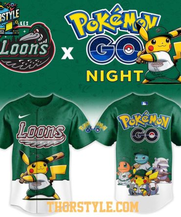 Great Lakes Loons Pokemon Go Night 2026 Tourament Baseball Jersey