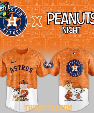 Houston Astros Peanuts Game Night 2026 Classic Baseball Jersey
