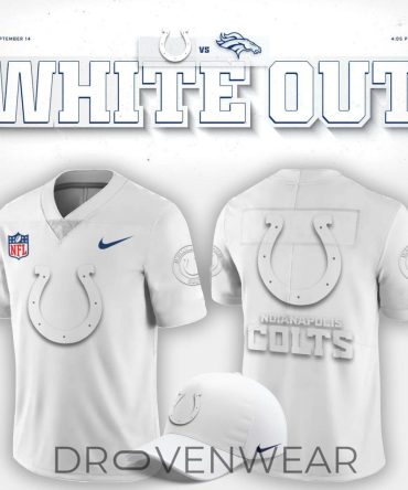 Indianapolis Colts "White Out" Football Jersey V2