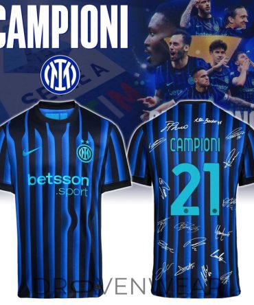 Inter Milan Italian Champions 2025-2026 Official Jersey