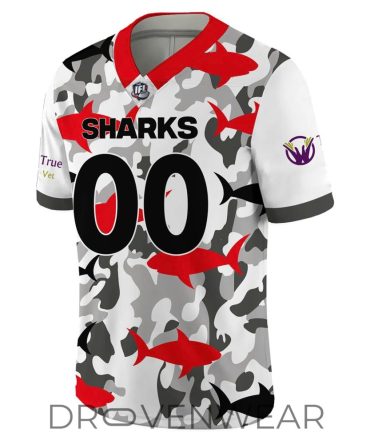 Jacksonville Sharks X Military Appreciation Night 2026 Football Jersey