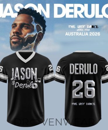 Jason Derulo Aus & Nz Tour 2026 Football Style Jersey