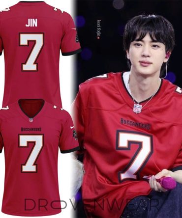 Jin Bts X Tampa Bay Buccaneers Football Jersey