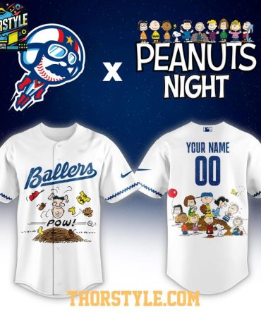 Kannapolis Cannon Ballers Peanuts White Night 2026 Milb Personalized Jersey
