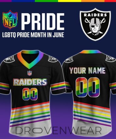 Las Vegas Raiders Inclusive Pride Celebration Football Jersey