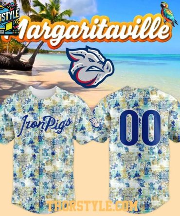 Lehigh Valley Ironpigs Margaritaville Night 2026 Pesonalized Baseball Jersey