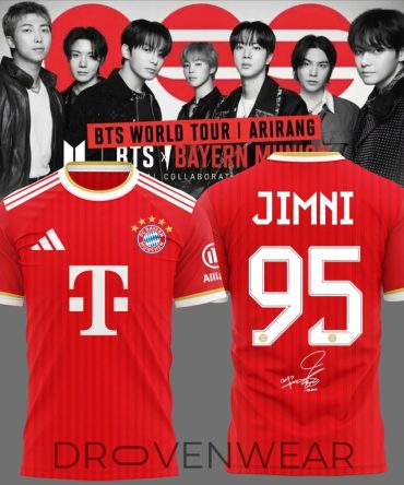 Limited Edition Jimni Bts World Tour ‘Arirang’ In Munich Jersey Shirt