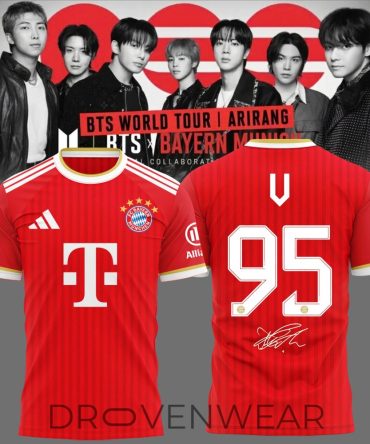 Limited Edition V Bts World Tour ‘Arirang’ In Munich Jersey Shirt