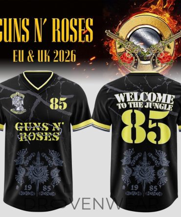 Limited Guns N' Roses 2026 Tour Inspired Football Jersey