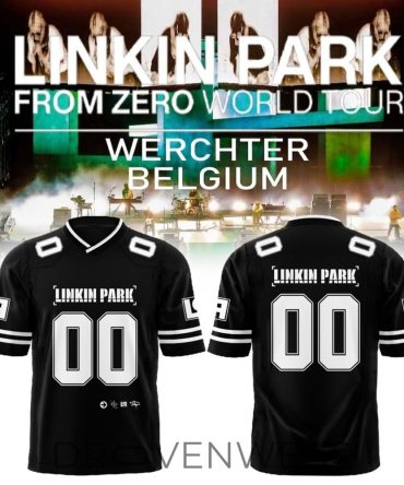 Linkin Park Brought Their From Zero World Tour To Festivalpark In Werchter, Belgium Football Jersey Custom Name Number