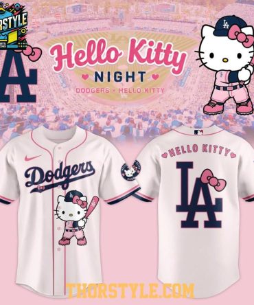 Los Angeles Dodgers Hello Kitty 2026 Classic Mlb Game Baby Pink Baseball Jersey