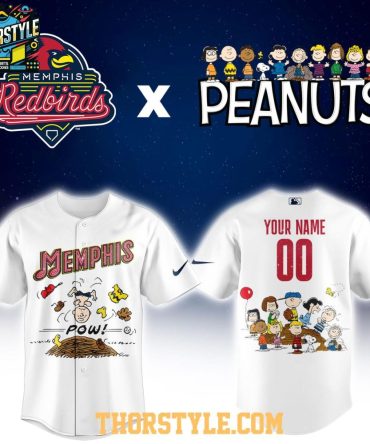 Memphis Redbirds Peanuts Night Milb 2026 Personalized Baseball Jersey