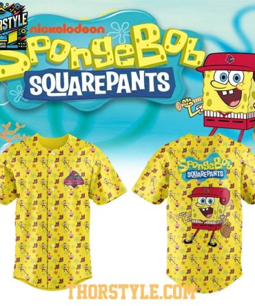 Memphis Redbirds Spongebob Squarepants 2026 Night Personalized Baseball Jersey Yellow