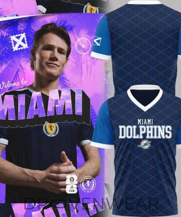 Miami Dolphins Scotland'S Tartan Army 2026 Jersey Shirt